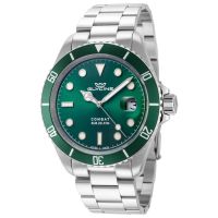Glycine Combat Quartz Green Dial Mens Watch