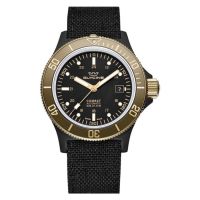 Glycine Combat Sub Automatic Black Dial Mens Nylon Watch