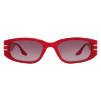 Guess Factory Brown Gradient Rectangular Ladies Sunglasses
