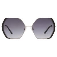 Guess Factory Smoke Gradient Geometric Ladies Sunglasses
