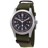 Hamilton Khaki Field Hand Wind Black Dial Mens Watch