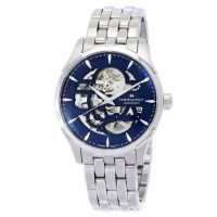 Hamilton Jazzmaster Skeleton Automatic Blue Dial Mens Watch