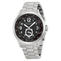 Hamilton Khaki Aviation Black Dial Stainless Steel Automatic Mens Watch
