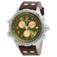 Hamilton Khaki Aviation Chronograph Quartz Green Dial Mens Watch