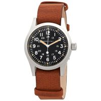 Hamilton Khaki Field Hand Wind Black Dial Mens Watch