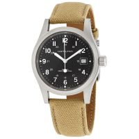 Hamilton Khaki Field Hand Wind Black Dial Mens Watch