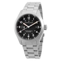 Hamilton Khaki Field Mechanical Power Reserve Black Dial Mens Watch