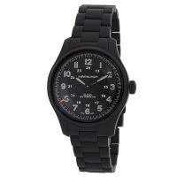 Hamilton Khaki Field Titanium Automatic Black Dial Mens Watch