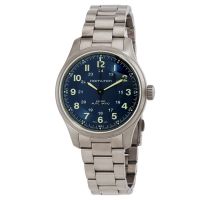 Hamilton Khaki Field Titanium Automatic Blue Dial Mens Watch