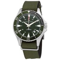 Hamilton Khaki Navy Automatic Green Dial Sprite Bezel Mens Watch