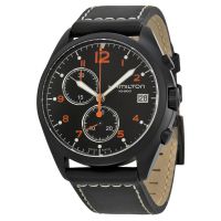 Hamilton Pilot Pioneer Chronograph Black Dial Mens Watch