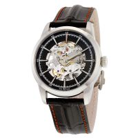 Hamilton Railroad Automatic Black Skeleton Dial Mens Watch