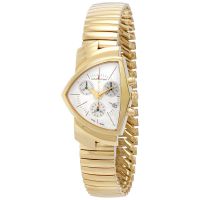 Hamilton Ventura Chronograph Quartz Silver Dial Mens Watch