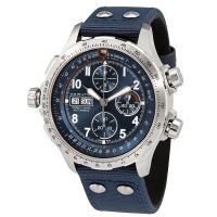 Hamilton X-Wind Lefty Chronograph Automatic Blue Dial Mens Watch