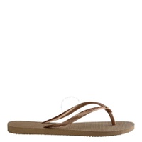 Havaianas Swarovski Crystal Logo Rubber Flip Flop