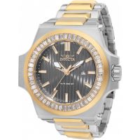 Invicta Akula Quartz Crystal Gunmetal Dial Mens Watch