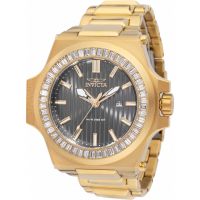 Invicta Akula Quartz Crystal Gunmetal Dial Mens Watch