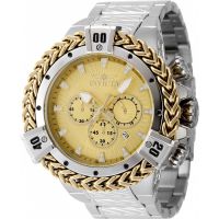 Invicta Bolt Chronograph GMT Quartz Gold Dial Mens Watch
