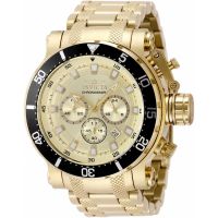Invicta Coalition Forces Chronograph GMT Quartz Gold Dial Mens Watch