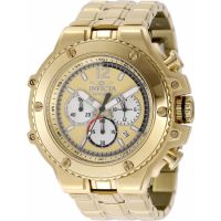Invicta Racing Chronograph GMT Quartz Gold Dial Mens Watch