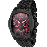 Invicta Lupah Chronograph GMT Quartz Black Dial Mens Watch