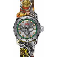 Invicta Pro Diver Date Day Quartz Silver Dial Mens Watch