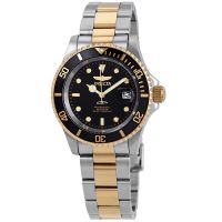 Invicta Pro Diver Two-tone Black Dial Two-tone Mens Watch