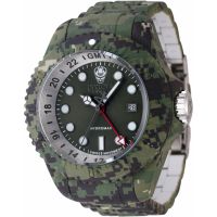 Invicta Reserve GMT Date Quartz Green Dial Mens Watch
