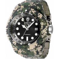 Invicta Reserve GMT Quartz Black Dial Mens Watch