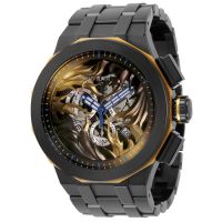 Invicta Speedway Black Dial Black-plated Mens Watch