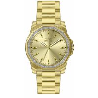Invicta Speedway Quartz Crystal Gold Dial Mens Watch