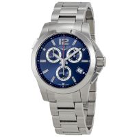 Longines Conquest Chronograph Blue Dial Mens Watch