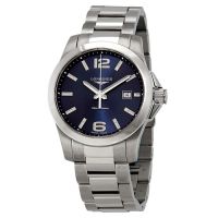 Longines Conquest Blue Dial 41mm Mens Watch