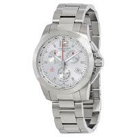 Longines Conquest Chronograph Silver Dial Mens Watch