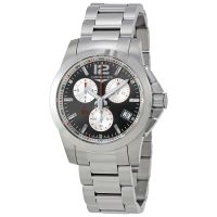 Longines Conquest Chronograph Grey Dial Mens Watch