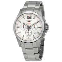 Longines Conquest V.H.P. Chronograph Quartz Silver Dial Mens Watch