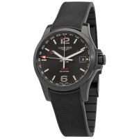 Longines Conquest V.H.P. GMT Quartz Black Dial Mens Watch