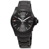 Longines Conquest V.H.P. Quartz Black Dial Mens Watch
