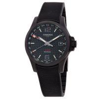 Longines Conquest V.H.P. Quartz Black Dial Mens Watch