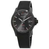 Longines Conquest V.H.P. Quartz Black Dial Mens Watch