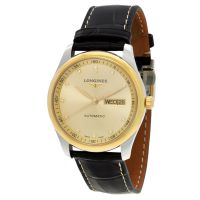 Longines Master Automatic Diamond Gold Dial Mens Watch