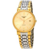 Longines Presence Champagne Dial Mens Two Tone Watch L49212327