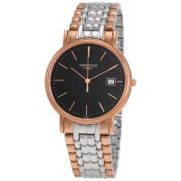 Longines Presence Quartz Black Dial Mens Watch