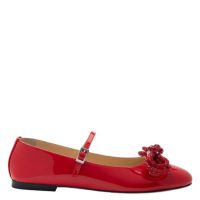 Mach & Mach Patent Bow-Detail Mary Jane Flats