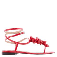Mach & Mach Puffy Heart Thong Sandals