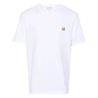 Maison Kitsune Fox Head Patch Cotton T-Shirt