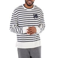 Maison Kitsune Striped Fox Head Intarsia Jumper
