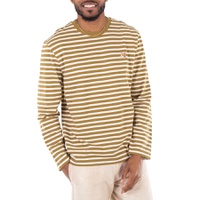 Maison Kitsune Striped Fox Head Patch T-Shirt