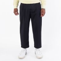 Maison Kitsune Tapered Pleated Wool Trousers