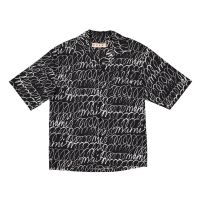 Marni Boxy Fit Black Bowling Shirt